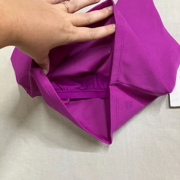 All In Motion Womens XS Dark Violet Flex Light Support V-Neck Cropped Sports Bra - Picture 3 of 10